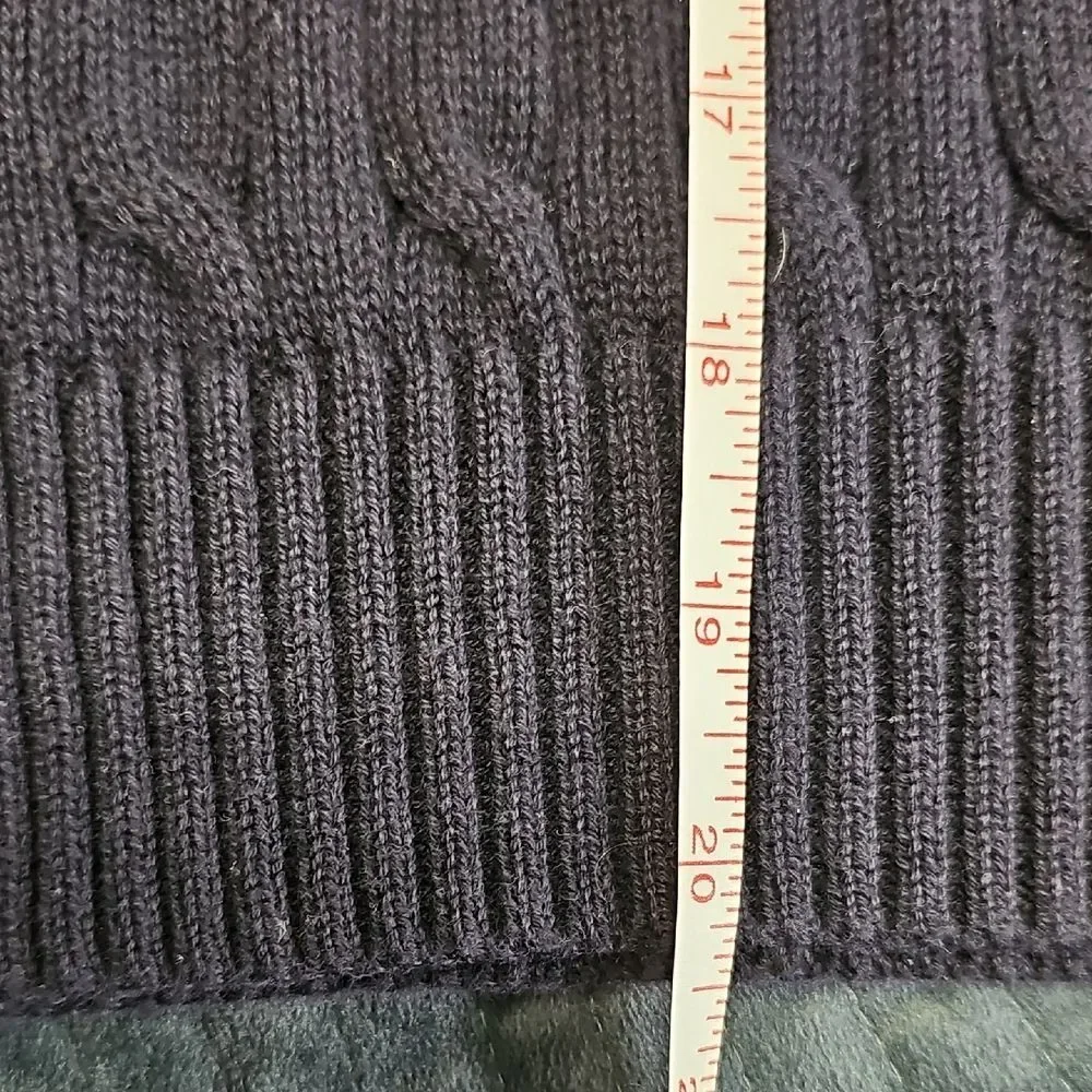 Polo by Ralph Lauren Men's Gray Cable Knit Sweater Vest